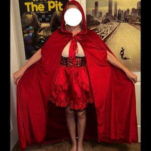 Trickz N Treatz Dolls Kill ‘RED IN THE WOODS’ Red Riding Hood Costume Set L NWT